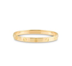 Cartier Yellow Gold Plain Love Bracelet Size 18 B6035518