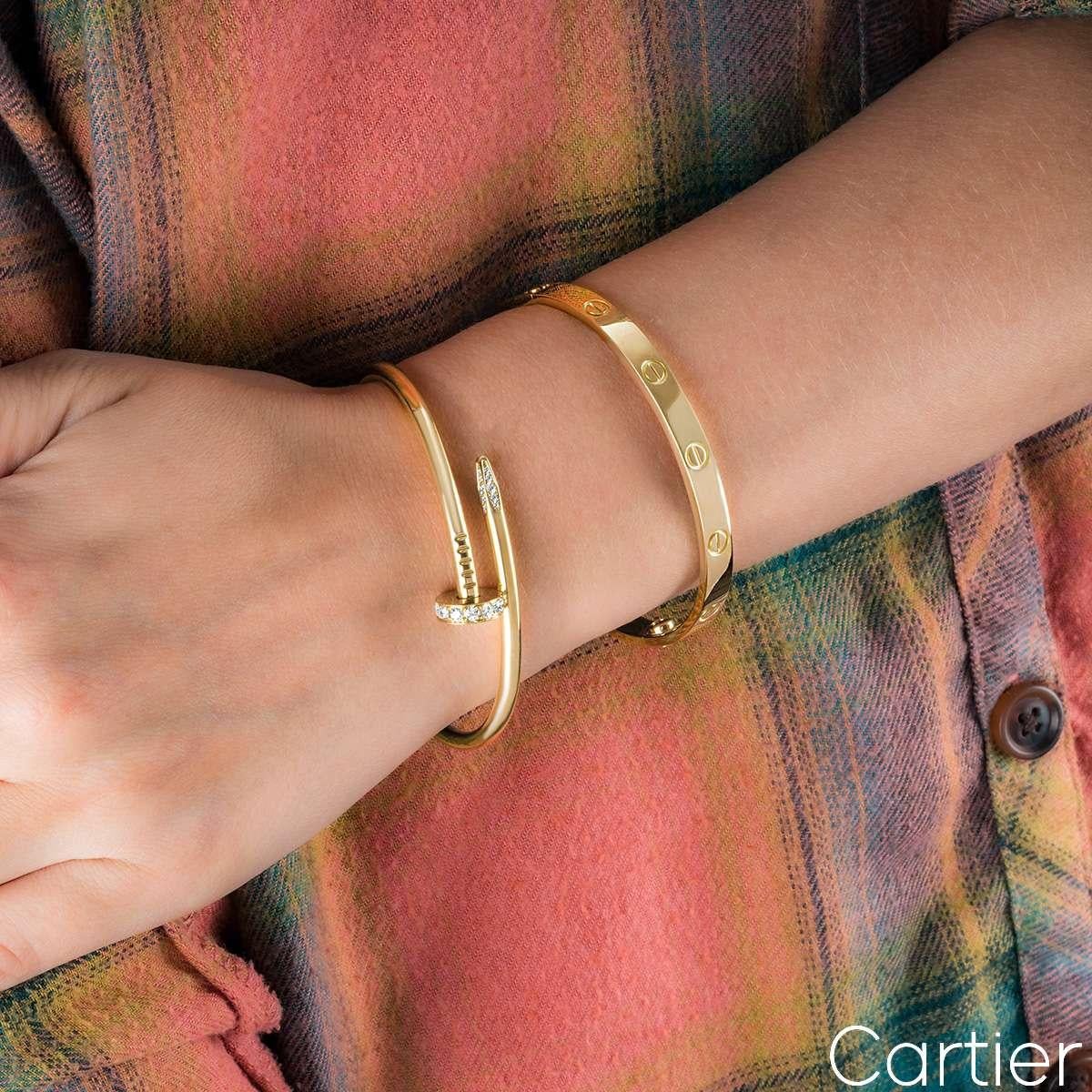 Cartier Bracelet d'amour en or jaune, taille 18 B6035518 en vente 1