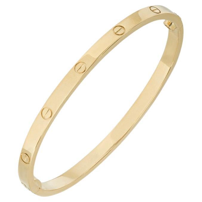 Cartier Yellow Gold Plain SM Love Bracelet Size 16 B6047516
