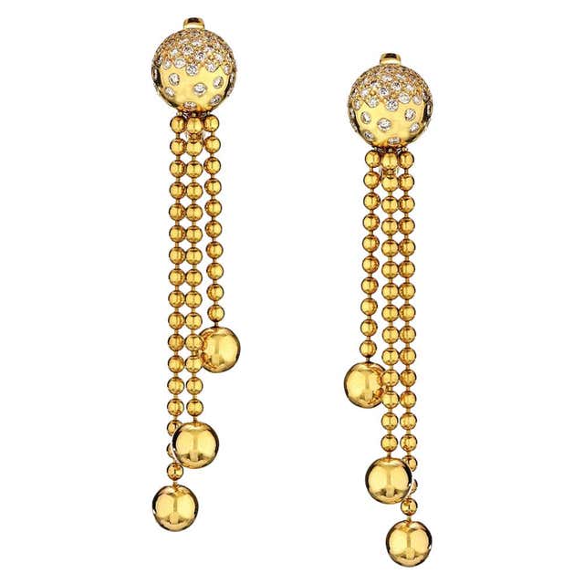 Pasha de Cartier Diamond Dangle Earrings at 1stdibs