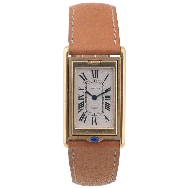 cartier tank basculante manual