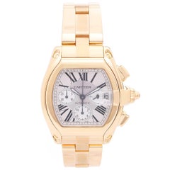 Cartier Yellow Gold Roadster Chronograph Automatic Wristwatch