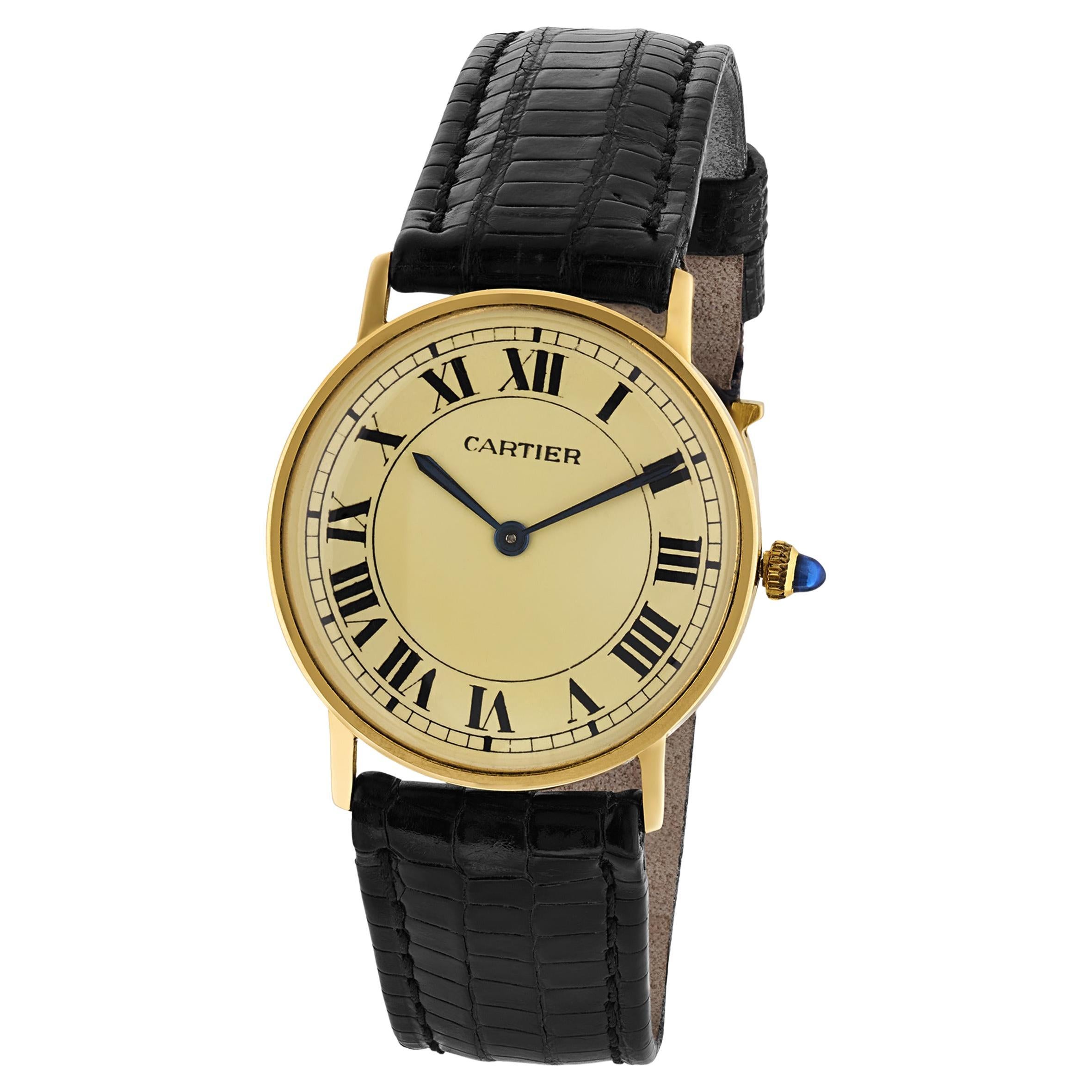 Cartier Yellow Gold Ronde Wristwatch