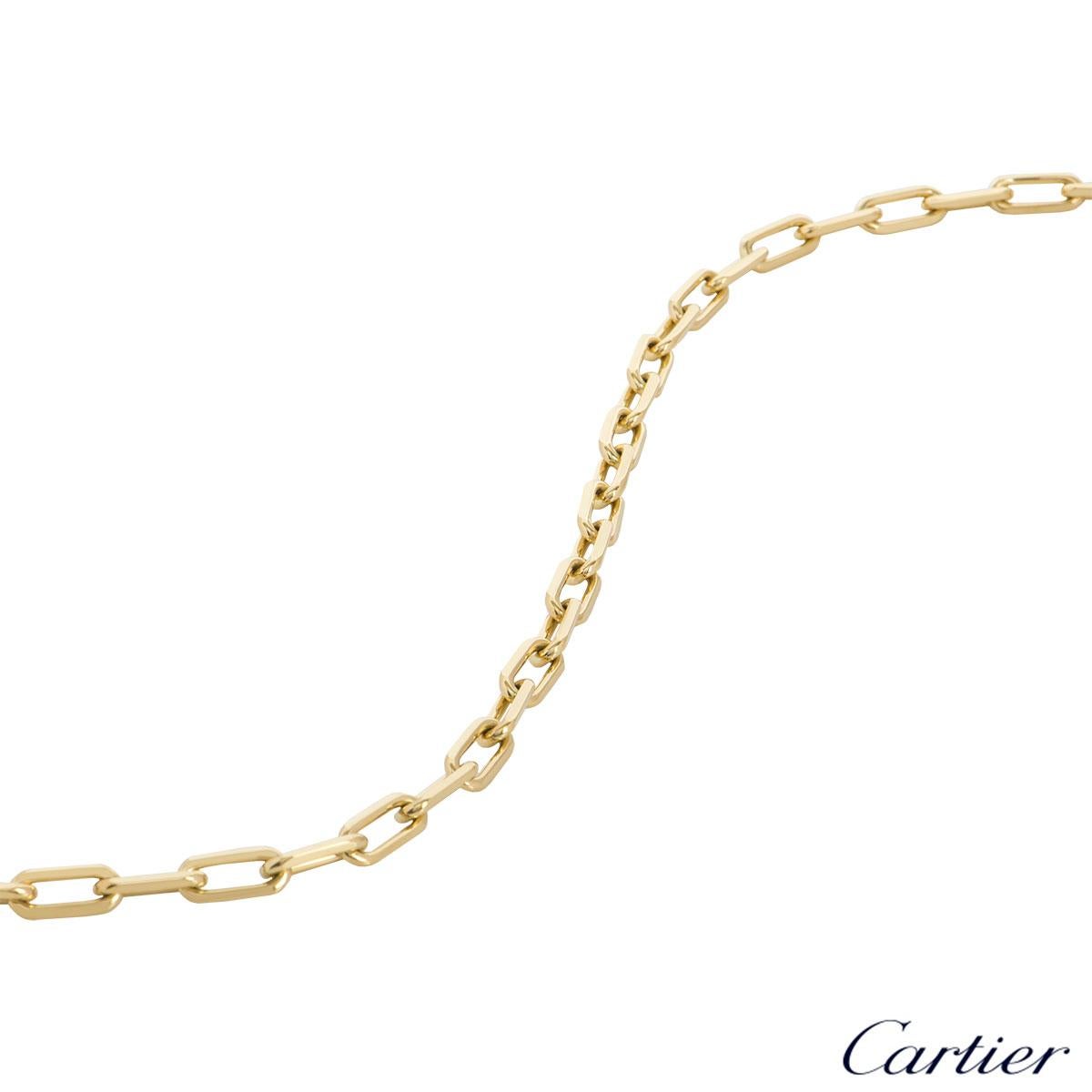 cartier santos necklace yellow gold
