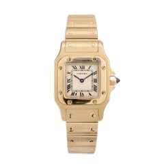 Orologio da polso da donna Cartier Santos Galbee in oro giallo