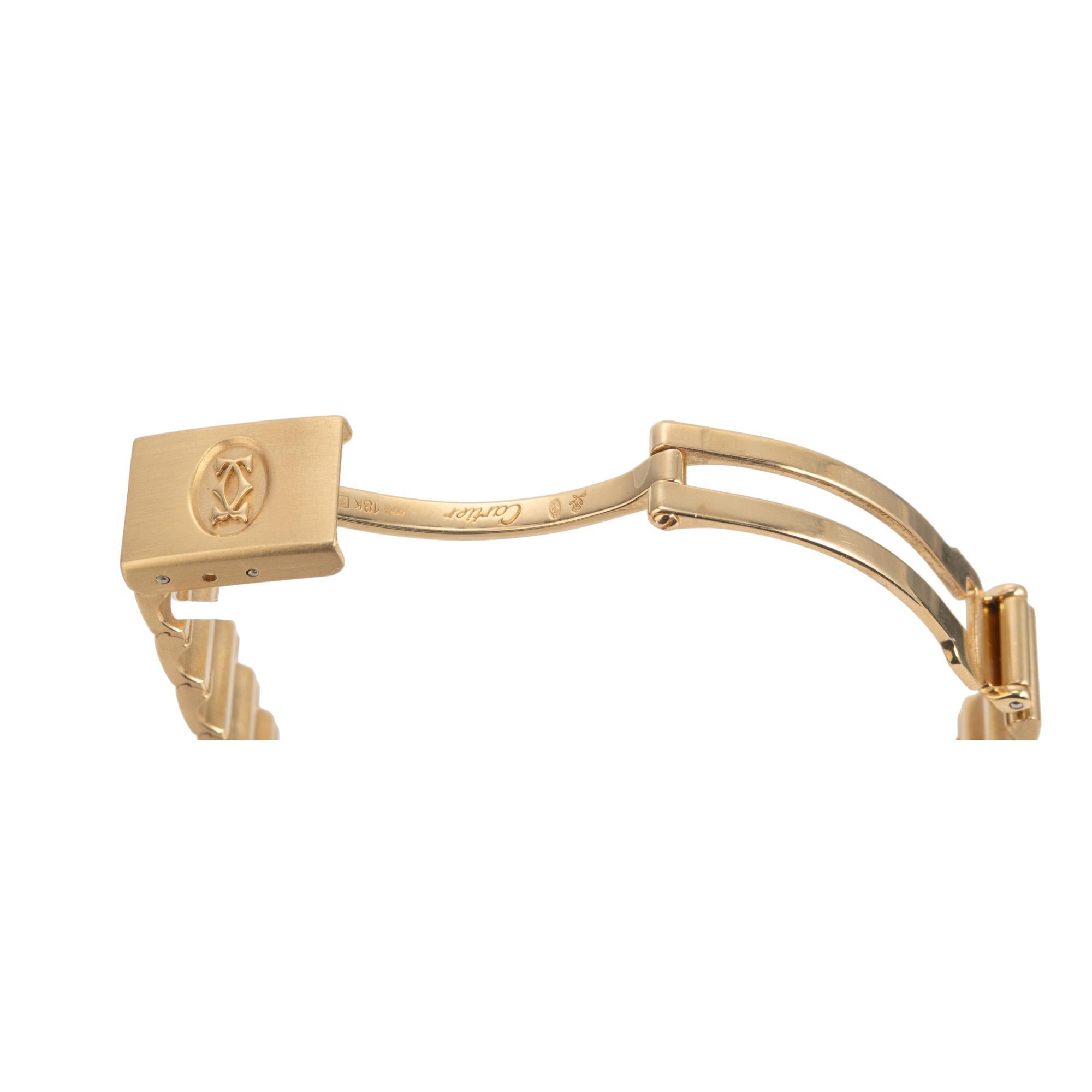 Cartier Yellow Gold Santos Galbee Ladies Wristwatch in vendita 2