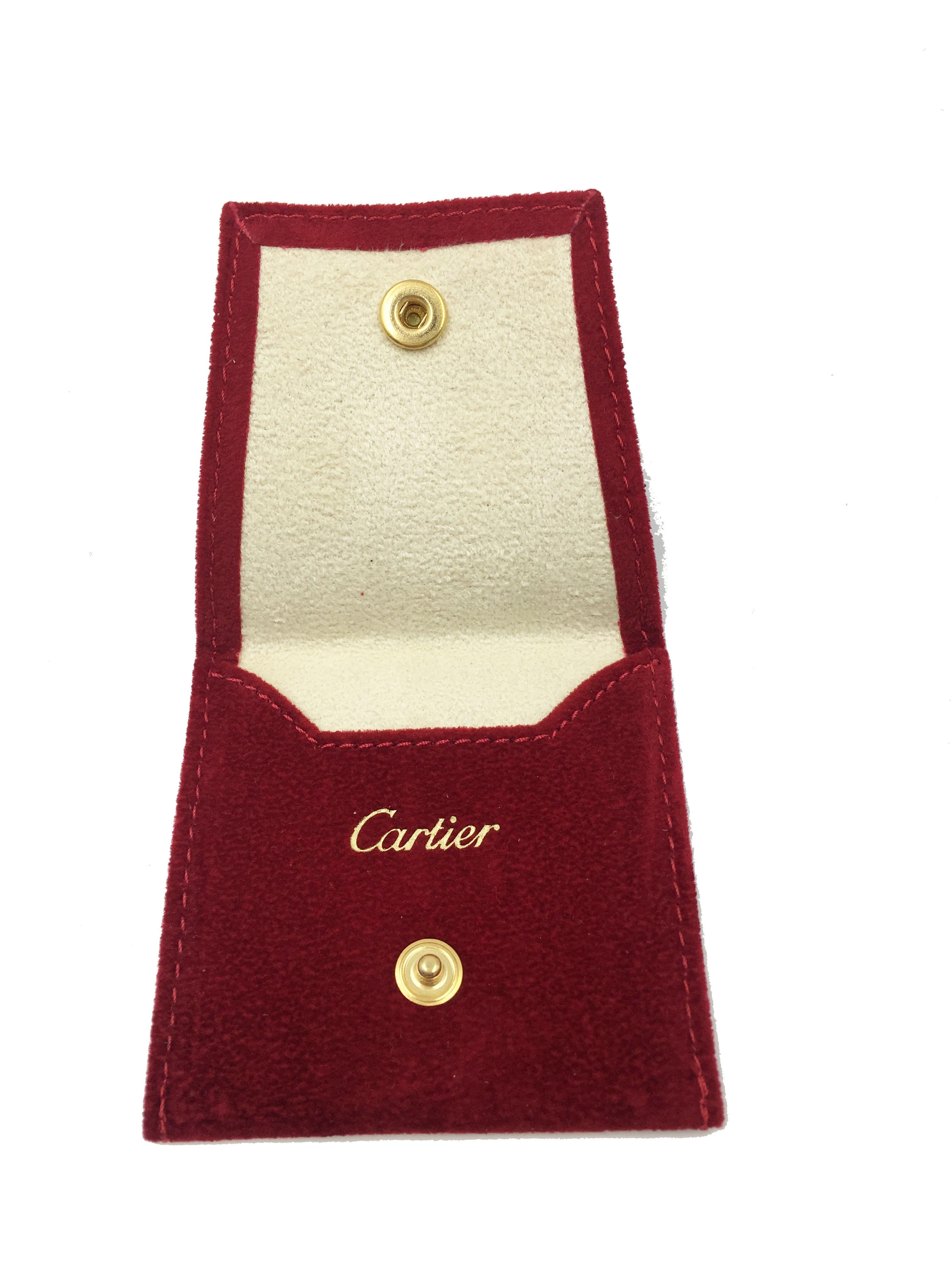 Cartier Yellow Gold Sapphire Diamond Trinity Ring 4