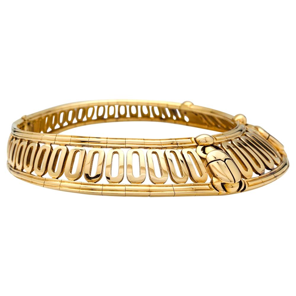 Egyptian Revival Cartier Yellow Gold 