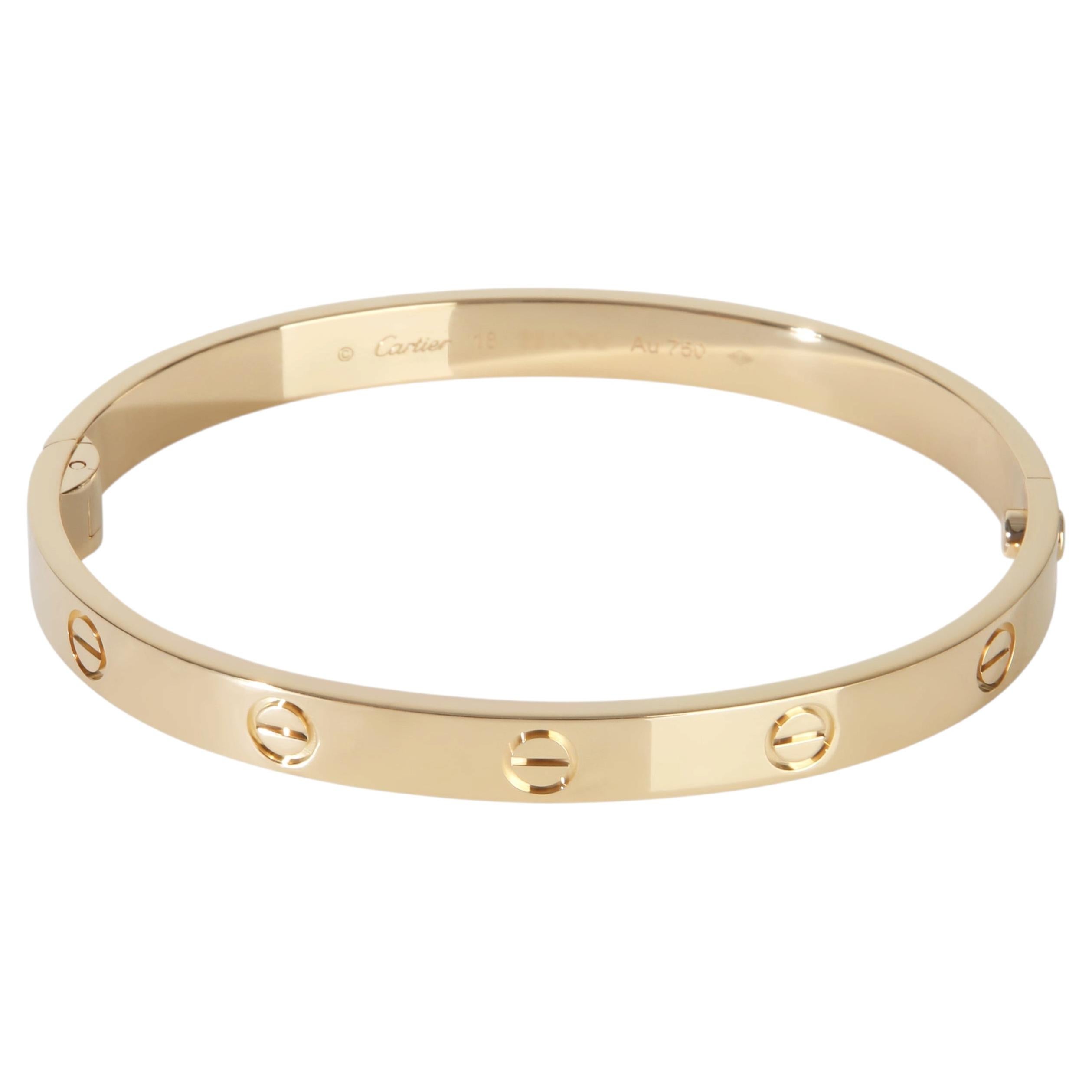 Oro giallo Cartier  Bracciale dell'amore a vite singola in vendita