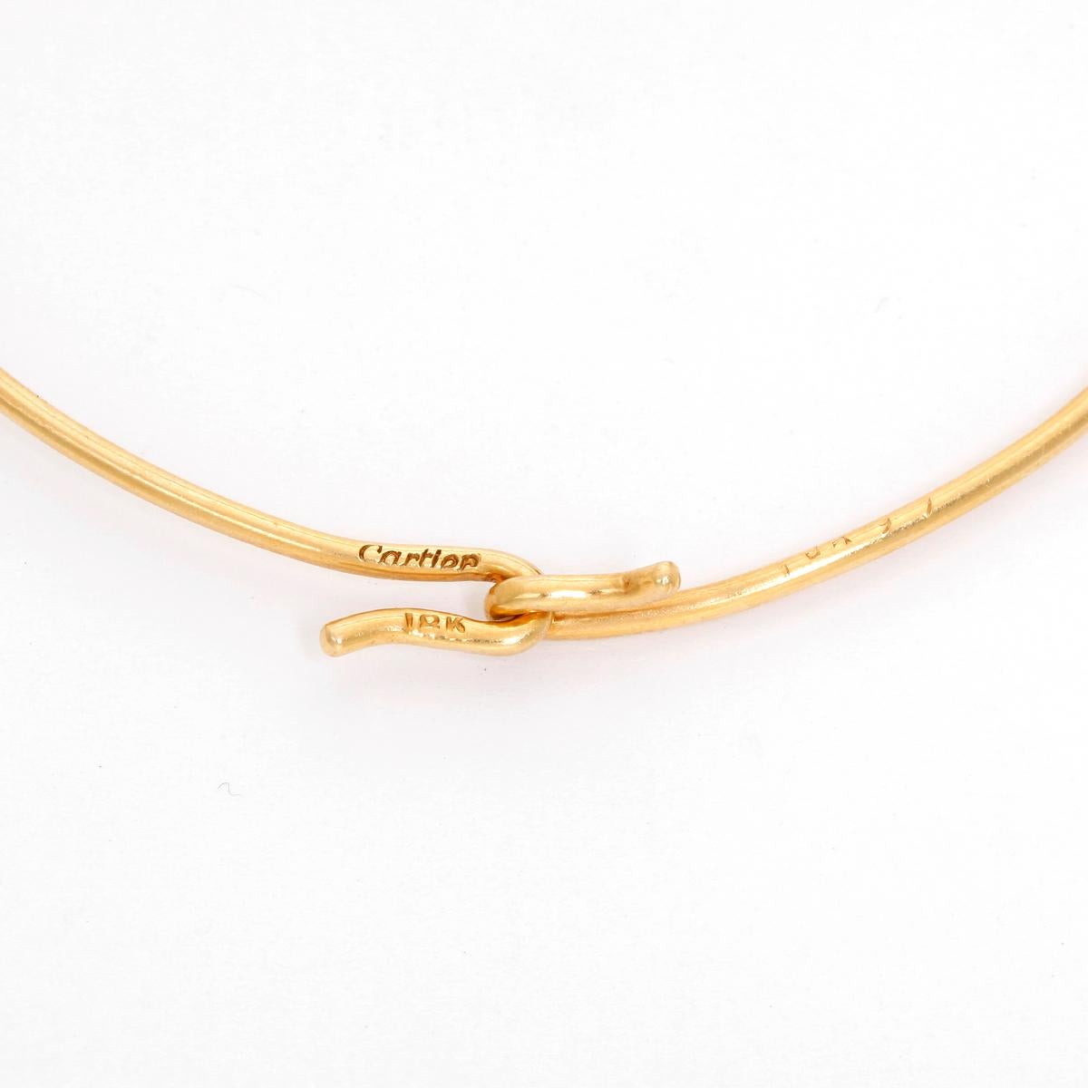 Cartier Yellow Gold Slide on Bangle Bracelet In Excellent Condition In Dallas, TX
