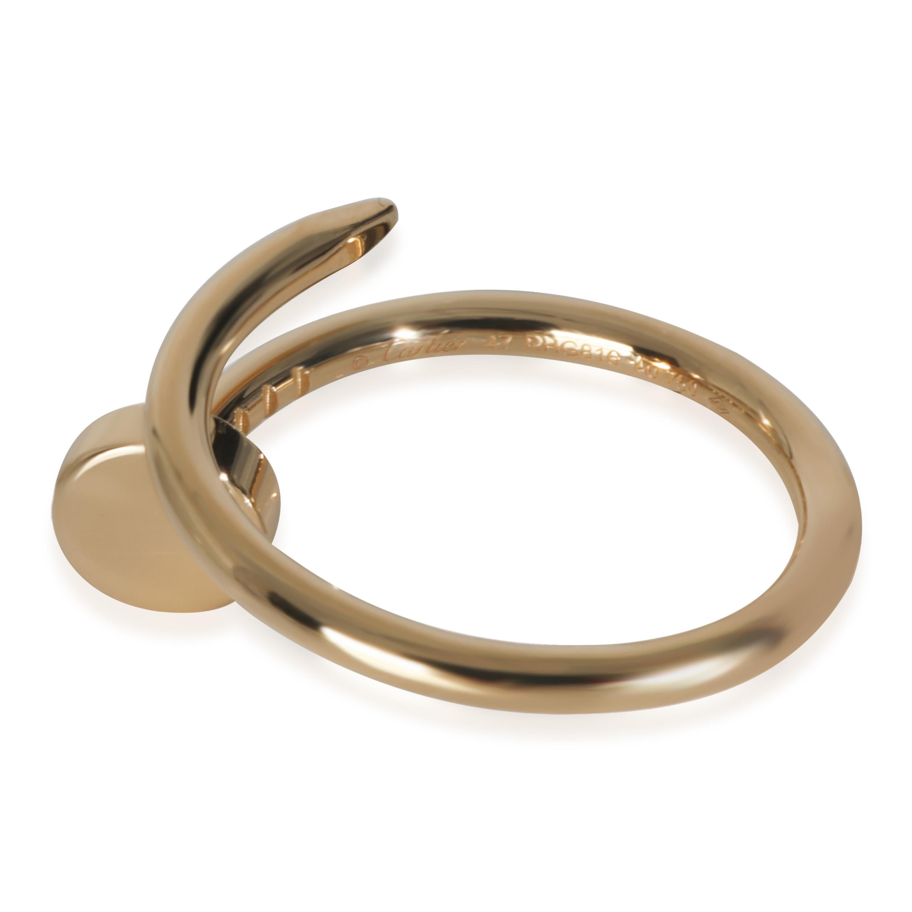 Or jaune de Cartier  Model No No. Juste Un Clou Ring Bon état - En vente à New York, NY