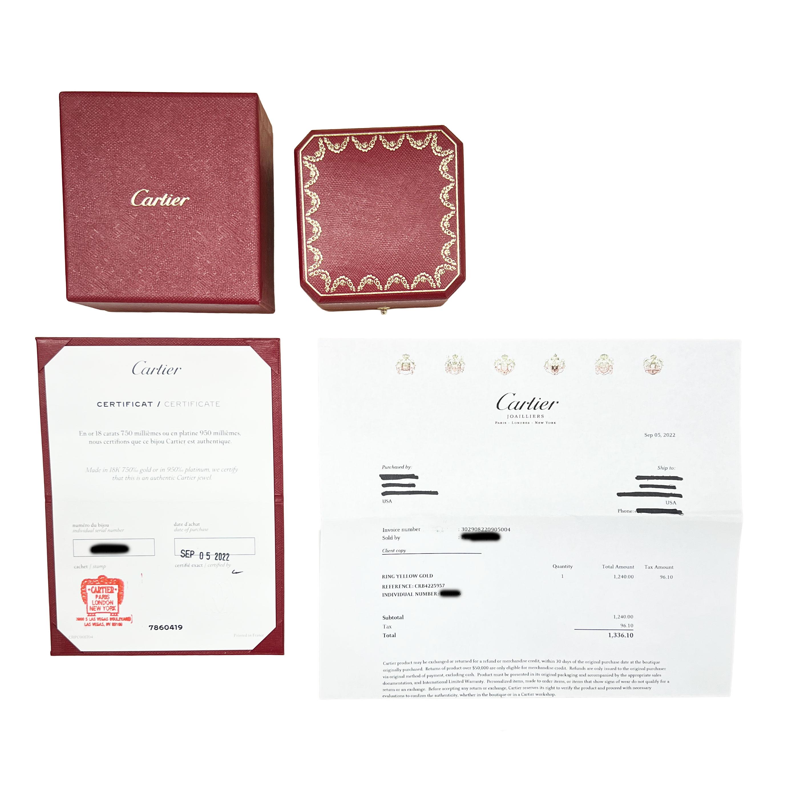 Oro giallo Cartier  Anello piccolo modello Juste Un Clou 1