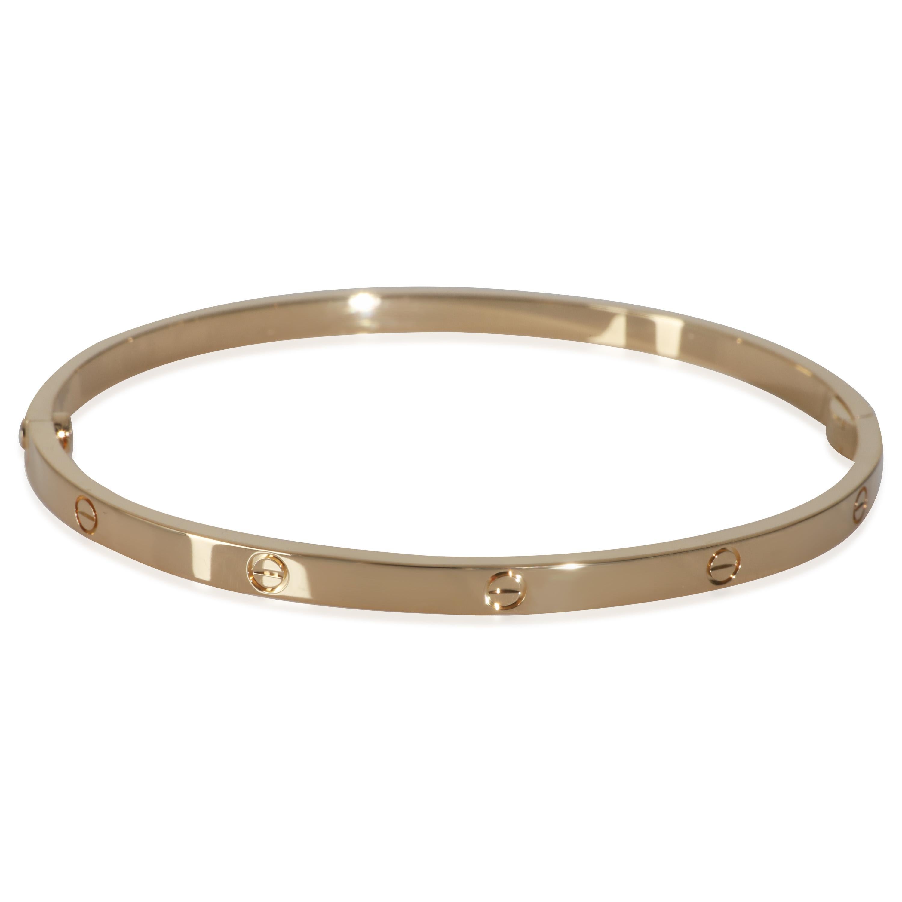 Cartier Yellow Gold Small Model Love Bracelet For Sale 1