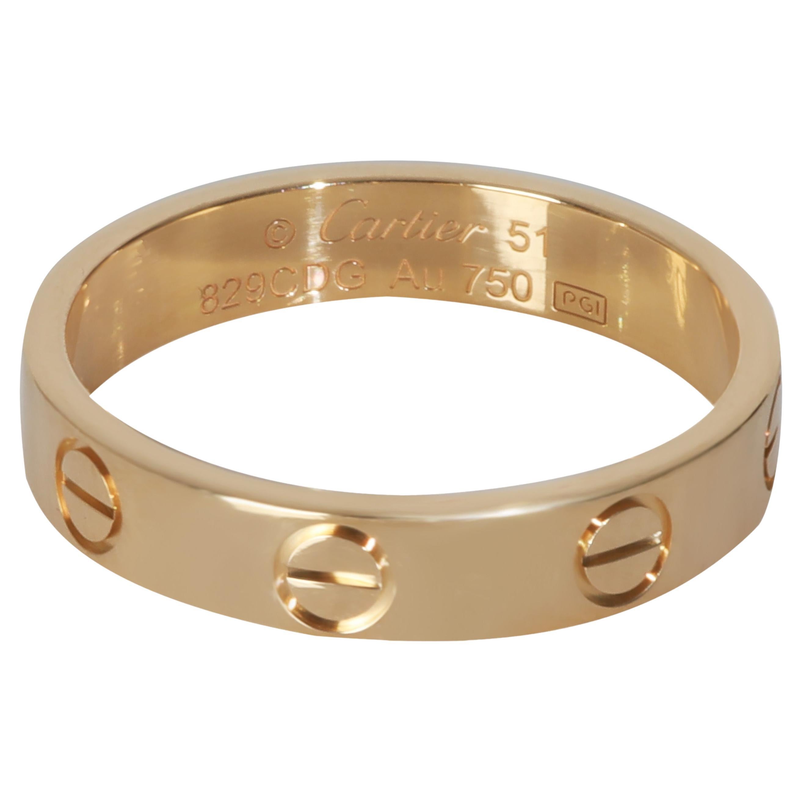 Cartier Yellow Gold Small Model Love Ring