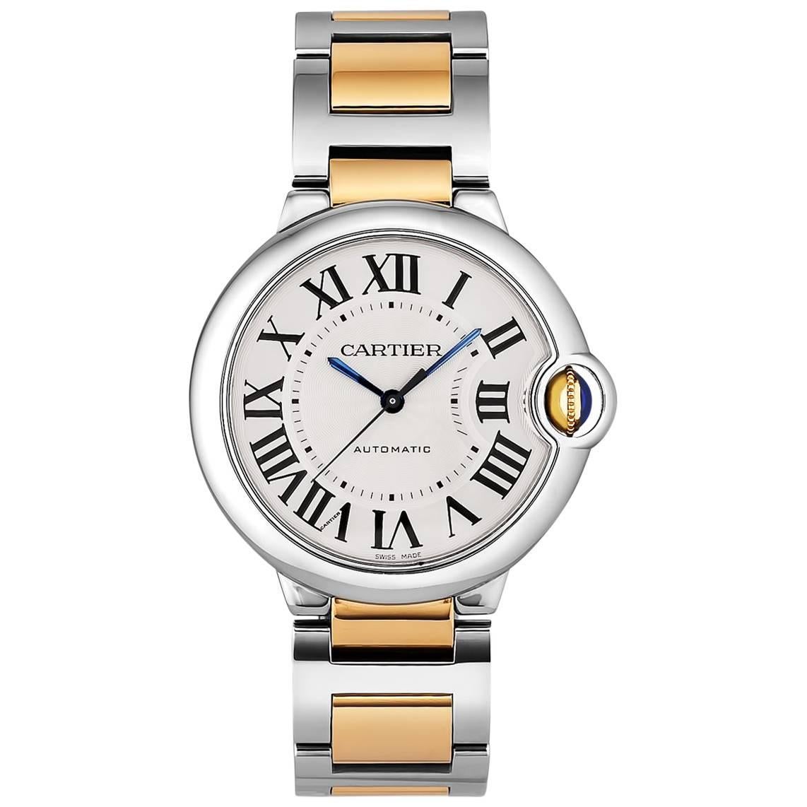 Cartier yellow gold Stainless Steel Ballon Bleu Midsize Automatic Wristwatch