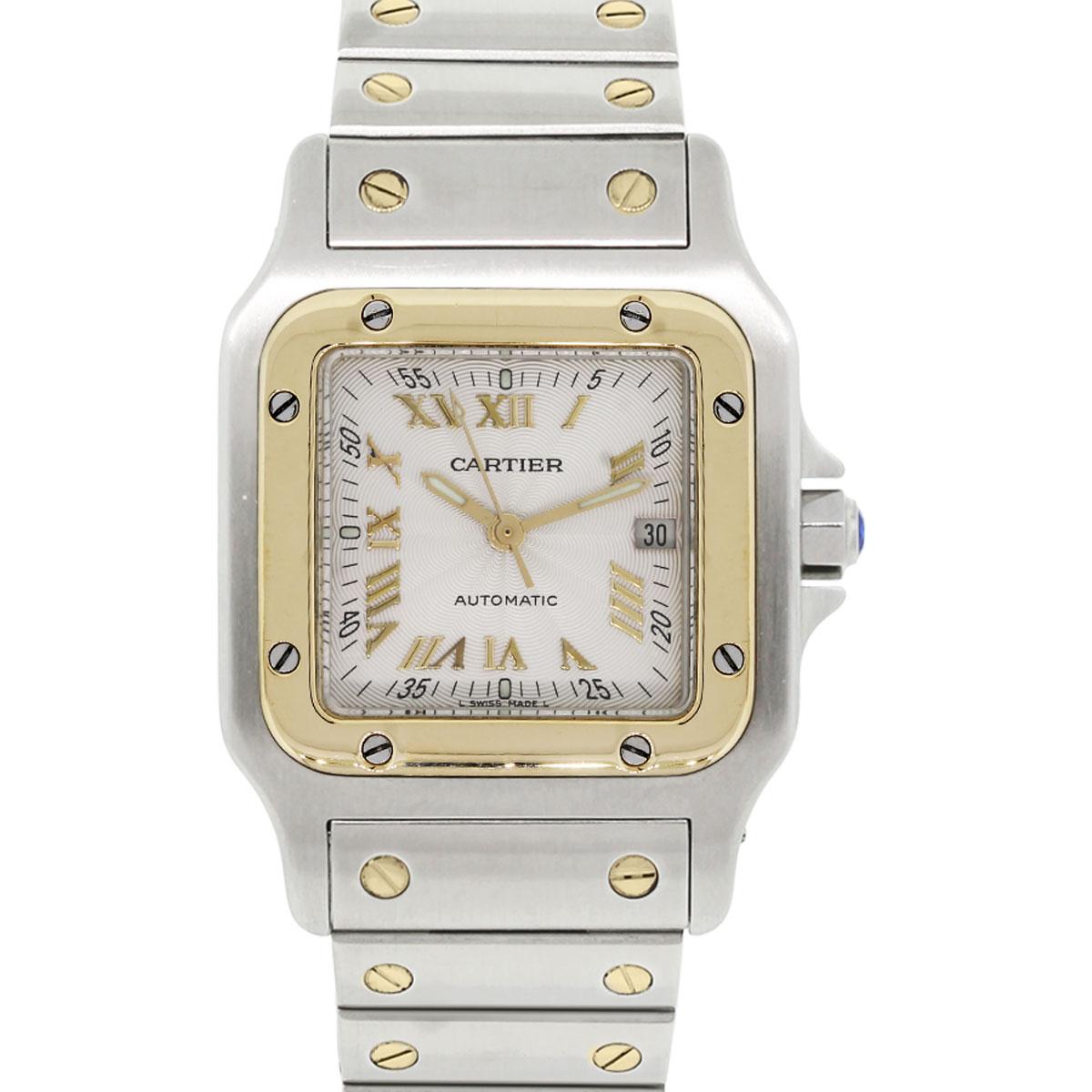 Cartier yellow gold Stainless steel Santos Automatic Wristwatch