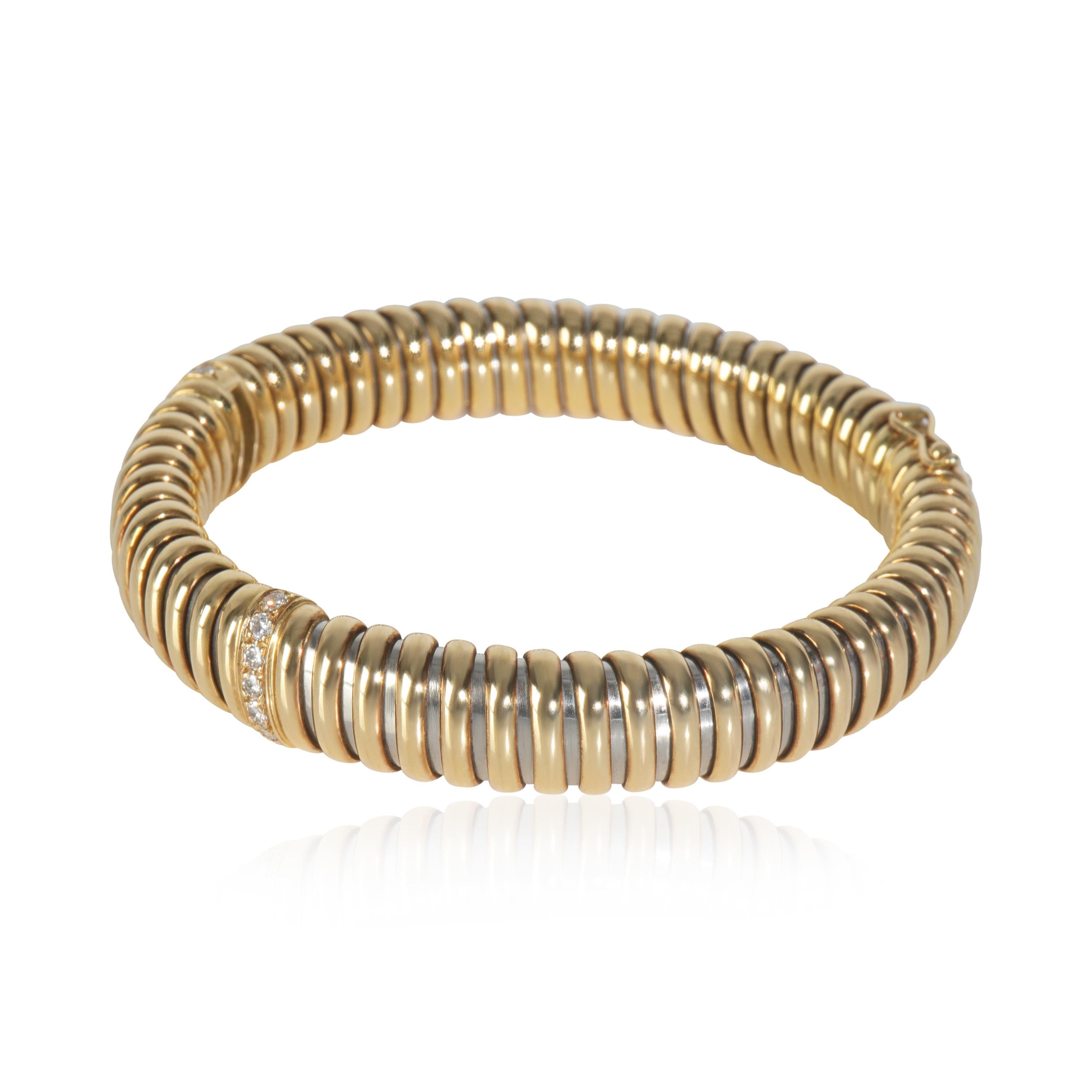 Cartier Gelbgold & Stahl Diamant Vintage Rhapsody Armband im Zustand „Hervorragend“ im Angebot in New York, NY