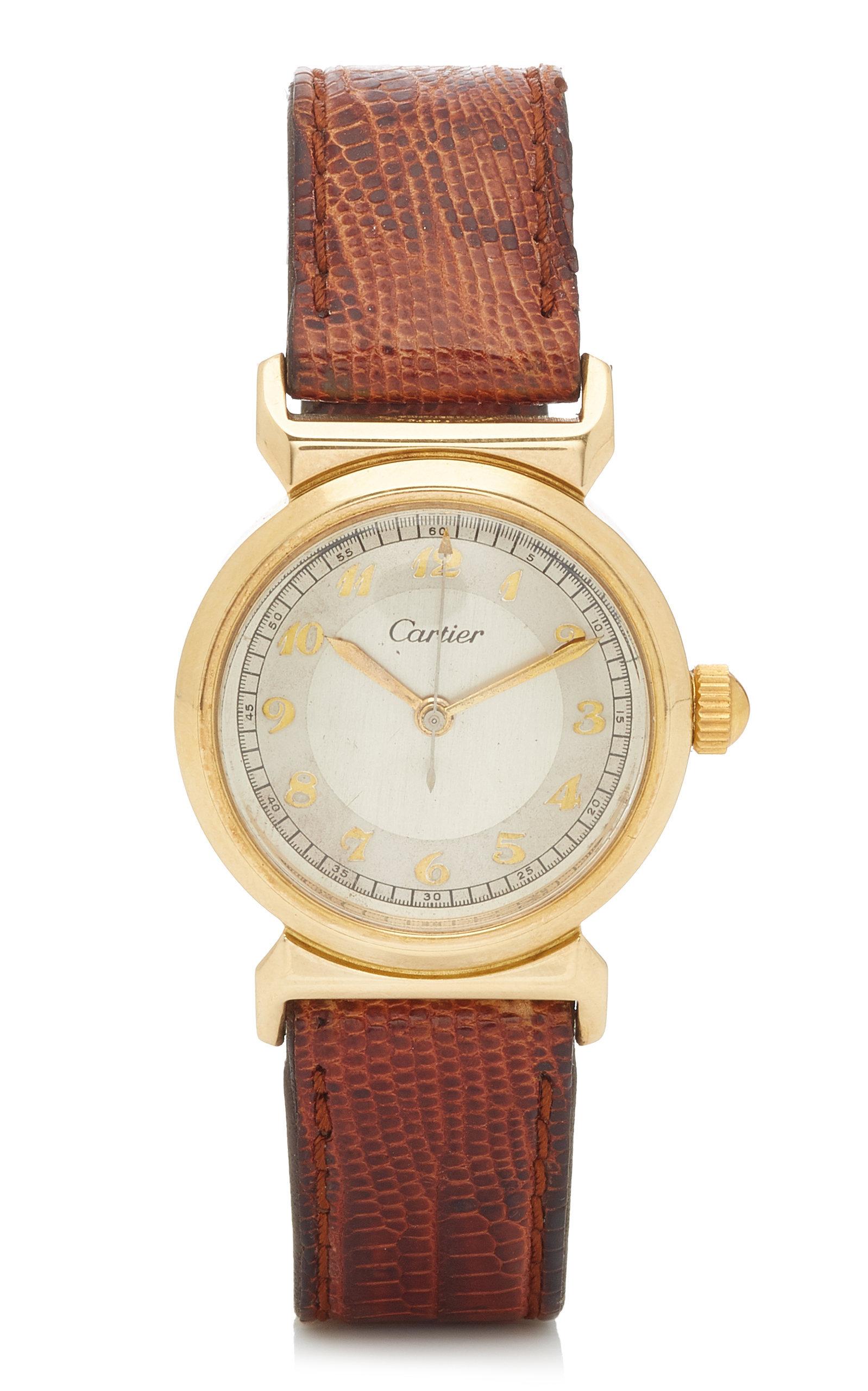 Cartier Gelbgold Unisex-Uhr im Angebot 3