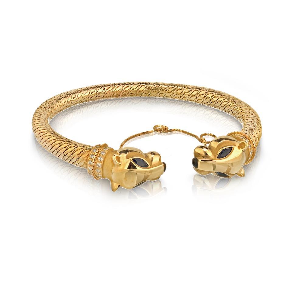 cartier double panther bracelet