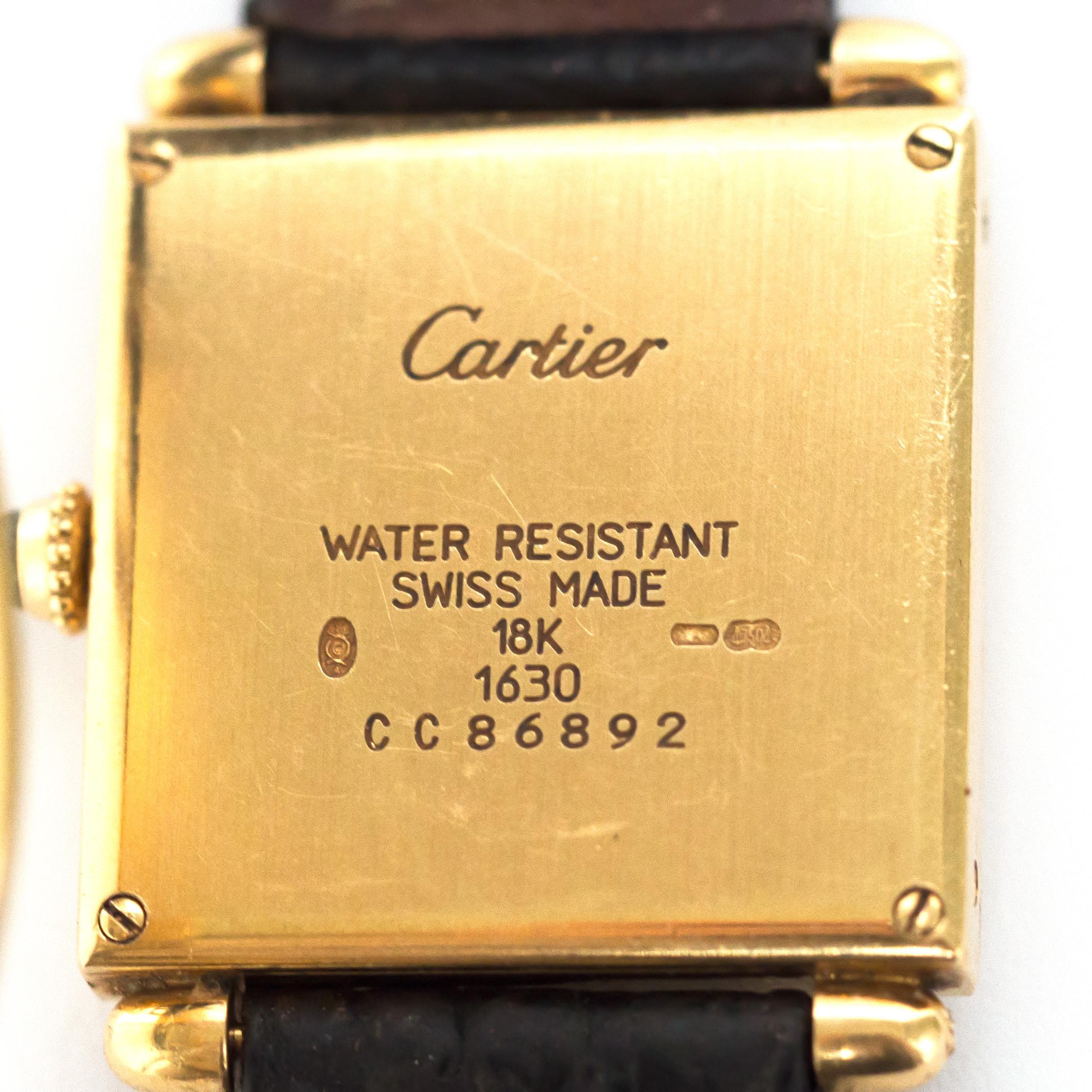 Retro Cartier Yellow Gold Watch