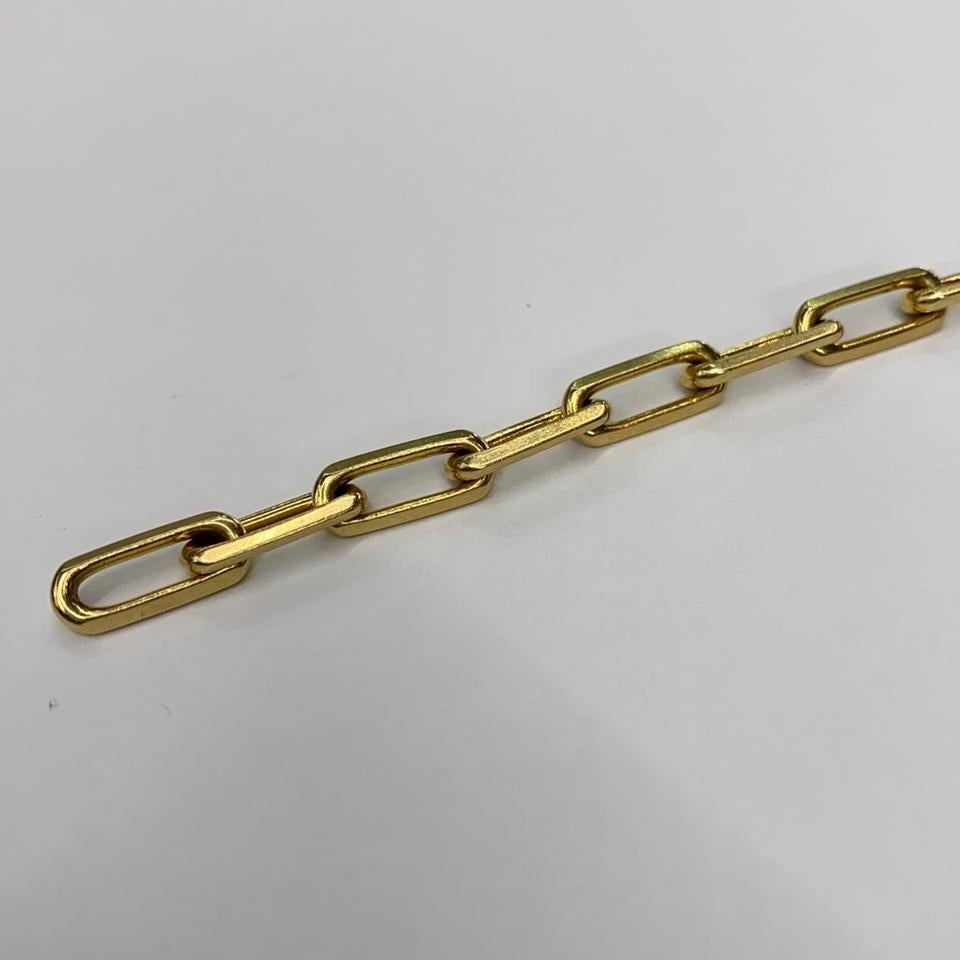 Cartier Yellow Santos Gold Link Bracelet 18 Karat Yellow Gold In Good Condition In New York, NY