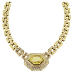 Collier de saphirs jaunes et de diamants de Cartier
