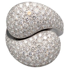 Cartier Yin Yang Pave Diamond 18k White Gold Ring