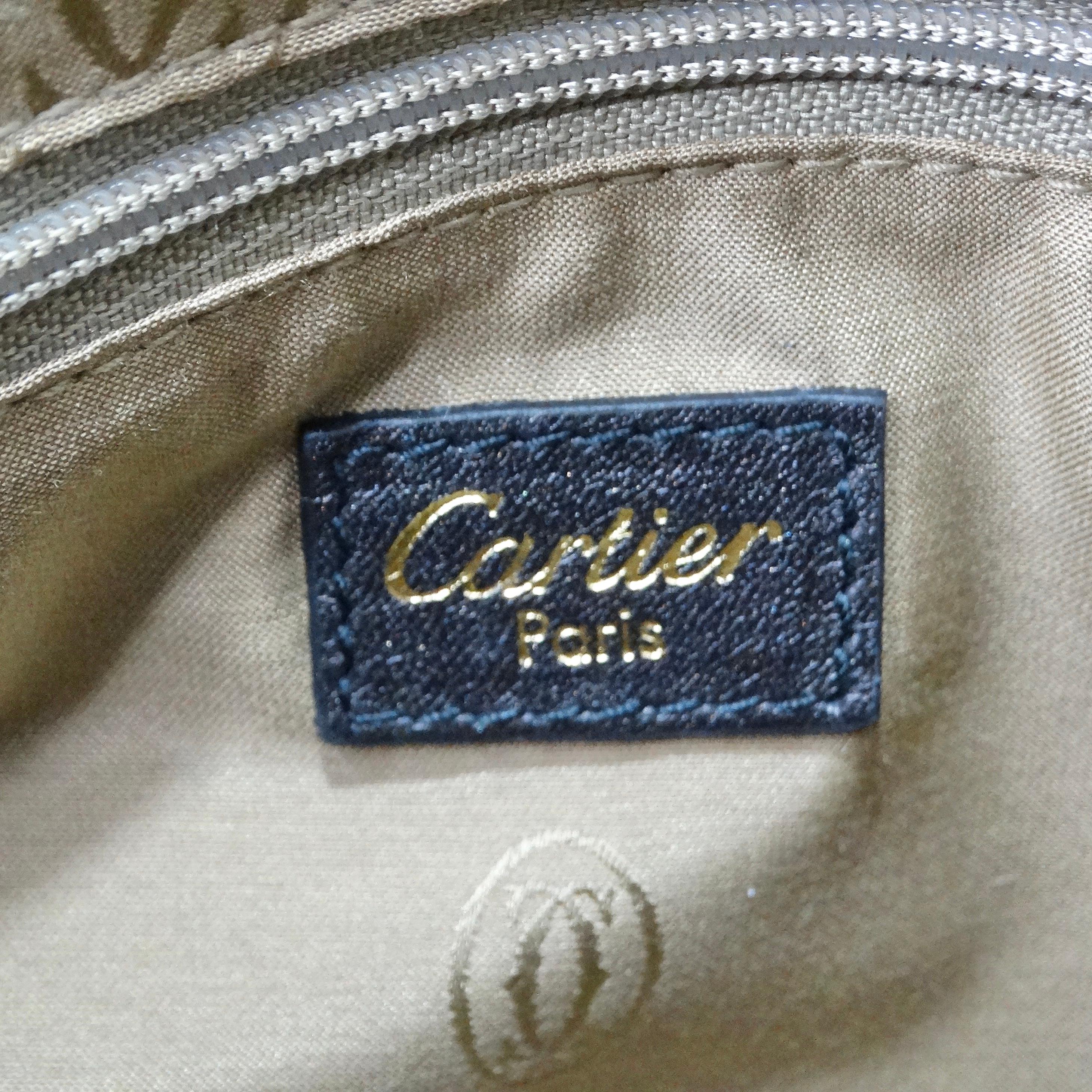 Cartier Zebra Print Pony Hair 90s Shoulder Bag 6