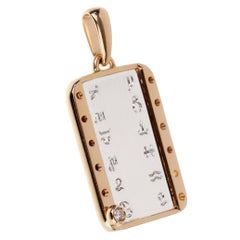 Cartier Zodiac Vintage Diamond Gold Pendant