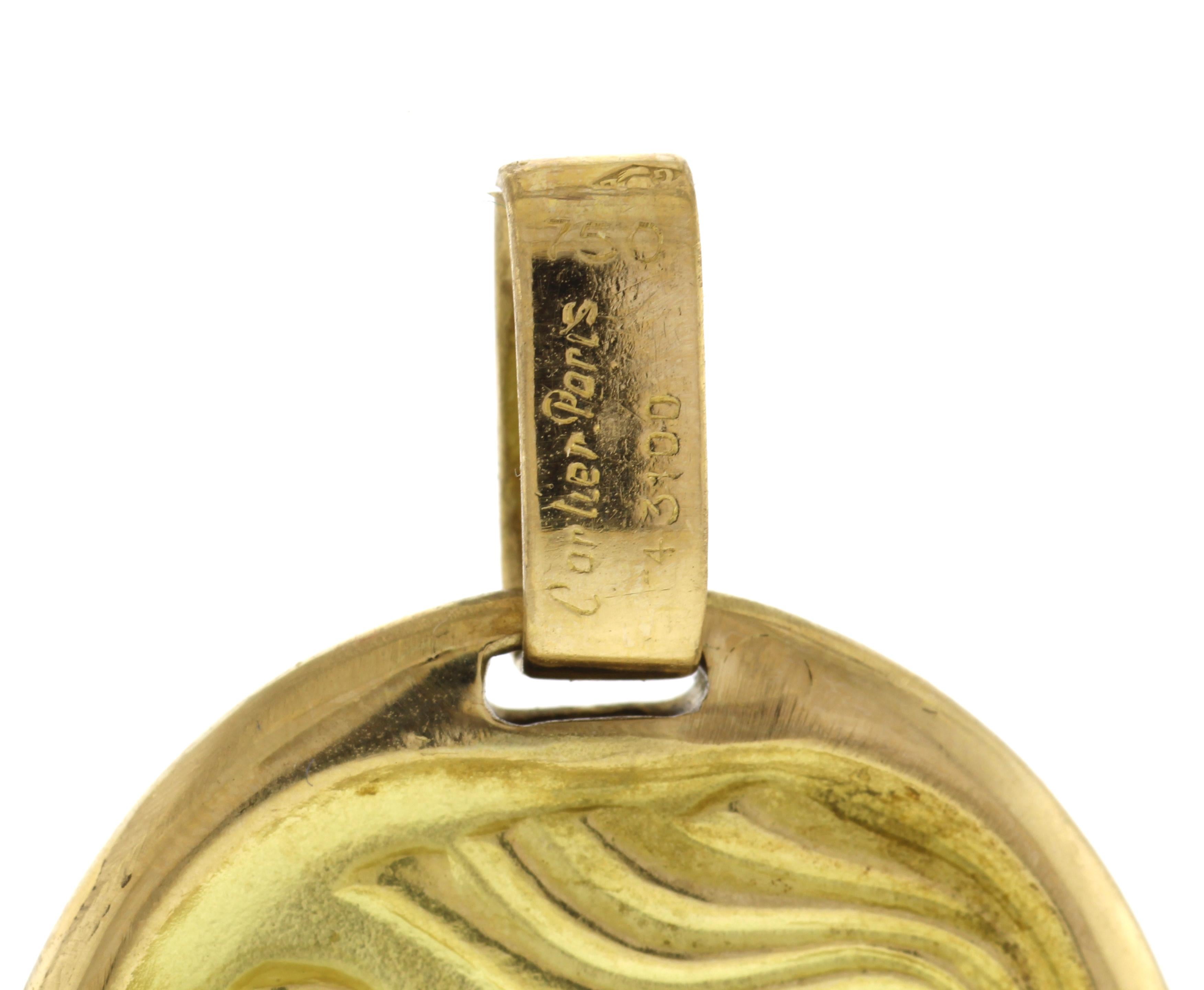 Cartier Zodiac Virgo Pendant by George L'Enfant In Excellent Condition In Bethesda, MD