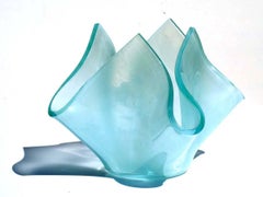 "Cartoccio" Fontana Arte Italian Design Midcentury Crystal Vase