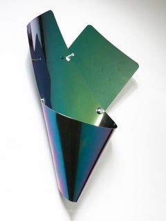 Lampe murale Cartoccio en métal irisé de Luigi Caccia Dominioni pour Azucena