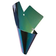 Lampe murale Cartoccio en métal irisé de Luigi Caccia Dominioni pour Azucena