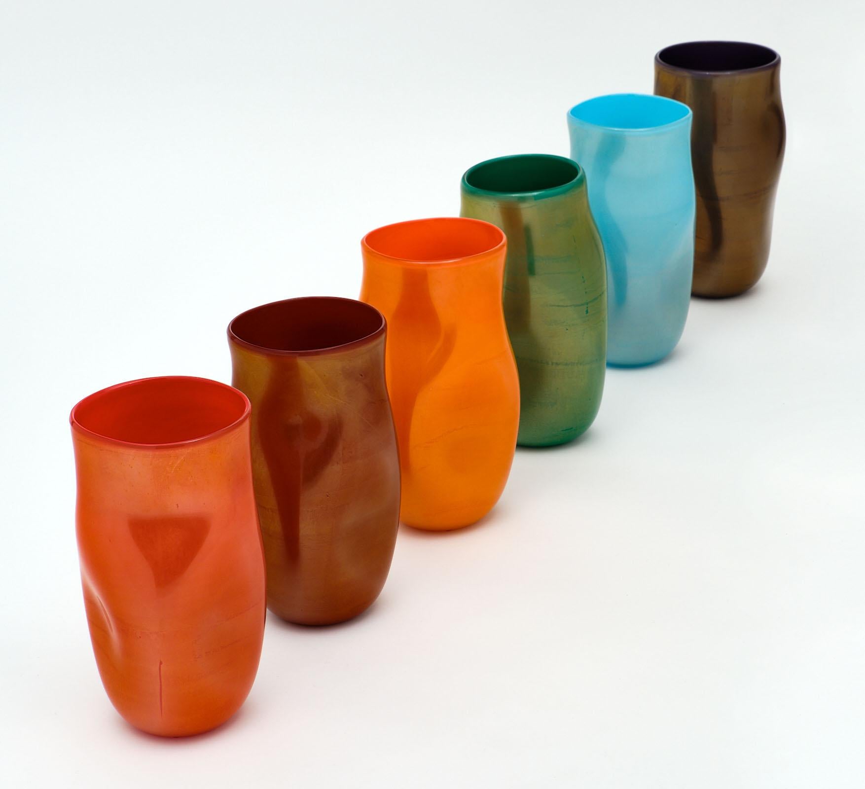 “Cartoccio” Murano Glass Vases In Good Condition In Austin, TX