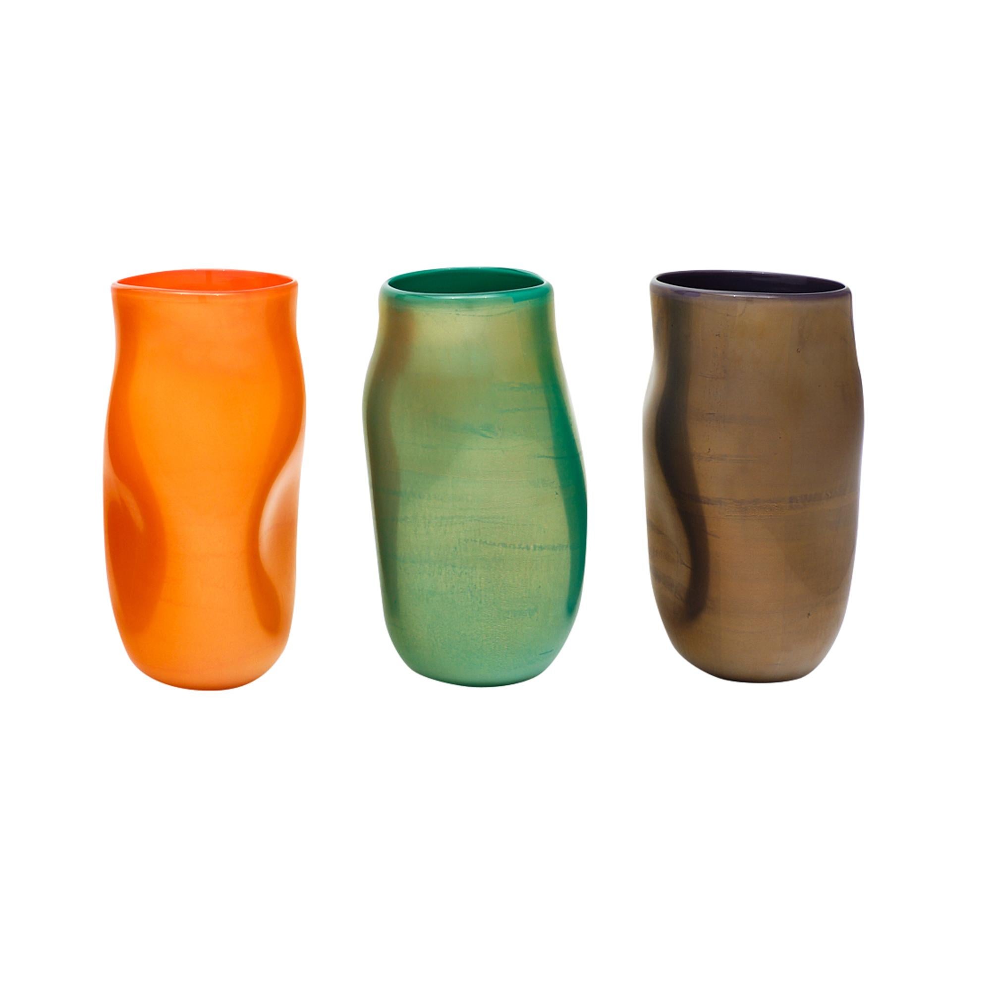 “Cartoccio” Murano Glass Vases