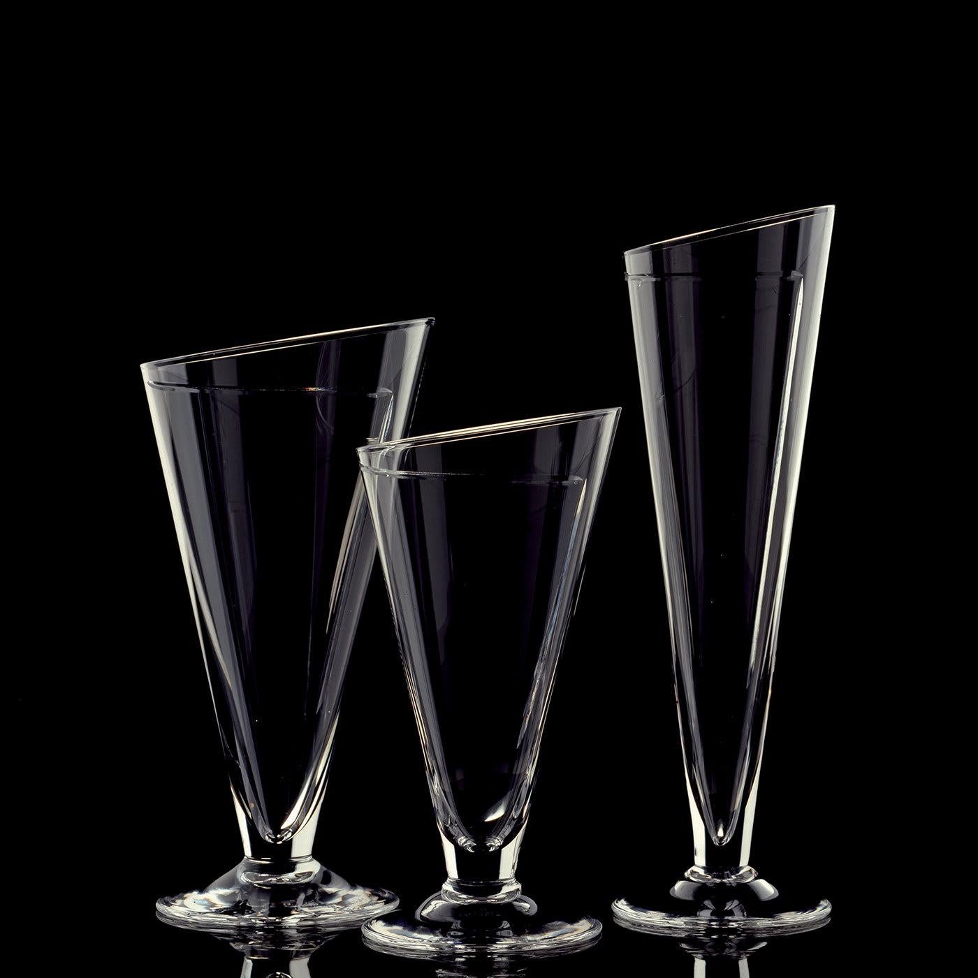 Italian Cartoccio Set of 6 Wine Glasses For Sale