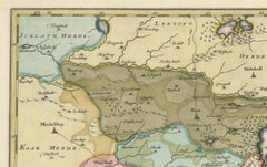 Cartographic Depiction of Flensburg and Surrounding Territories, Anno 1648