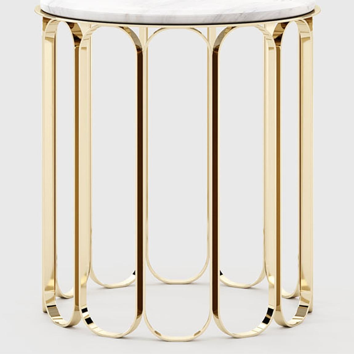 Gilt Cartouche Side Table For Sale