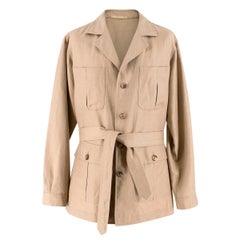 Caruso Beige Extra Fine Camel-hair Jacket XL