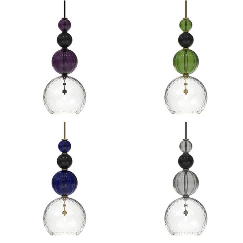 CARUSO Designer Murano Glass Pendant Lamp with Certificate of Origin For Sale 1