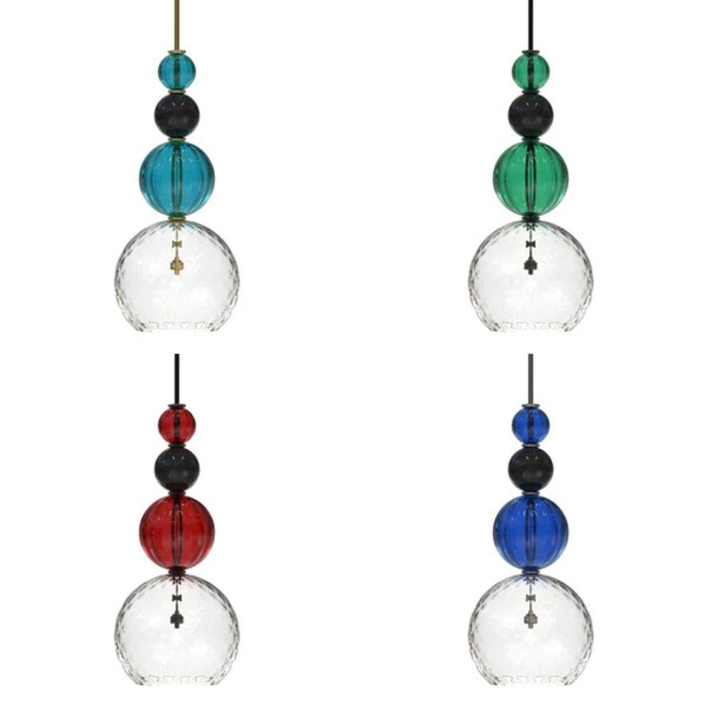 CARUSO Designer Murano Glass Pendant Lamp with Certificate of Origin For Sale 2