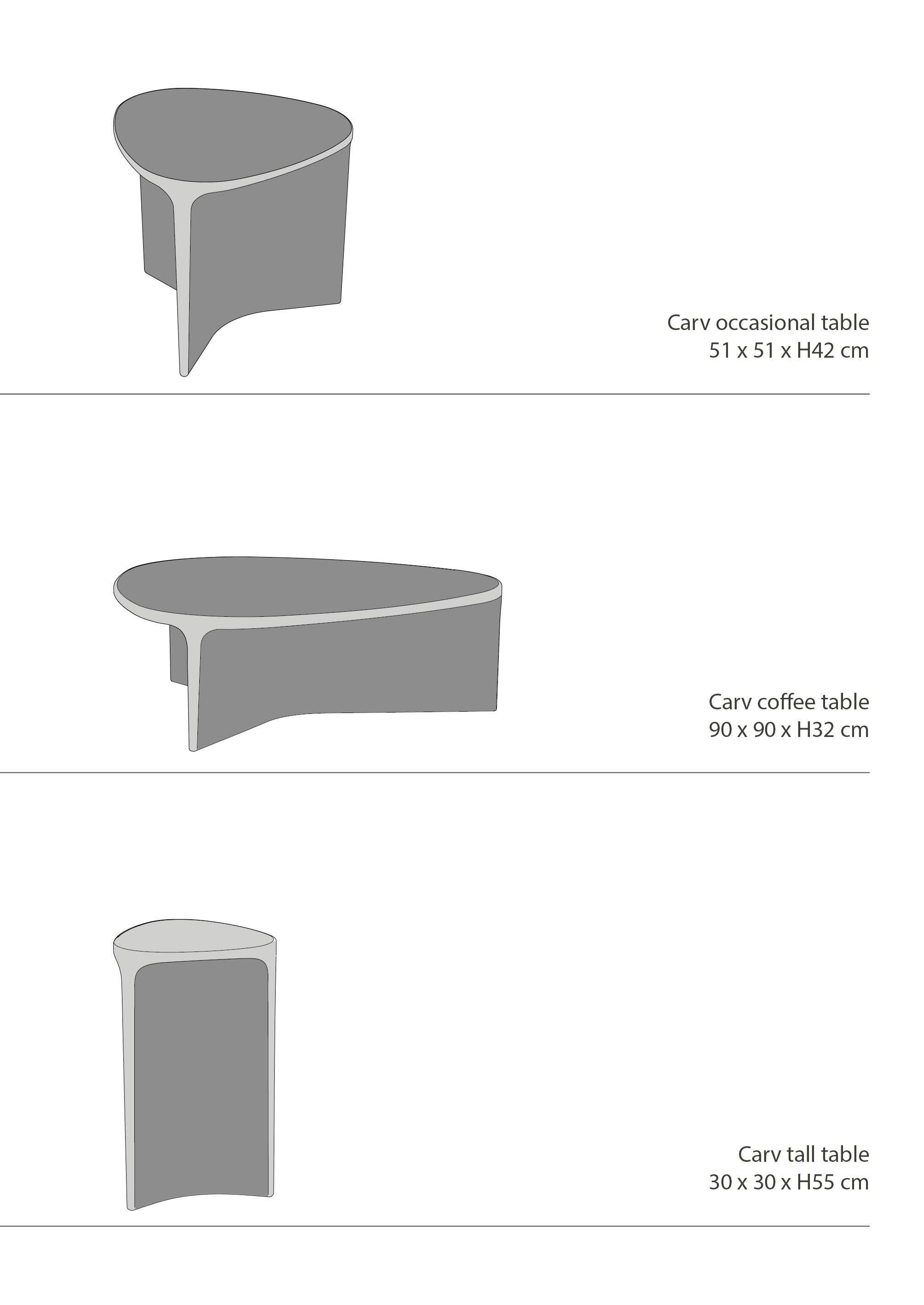 Marble Carv Occasional Table in Calacatta Viola marble by Daniel Fintzi for Formar For Sale