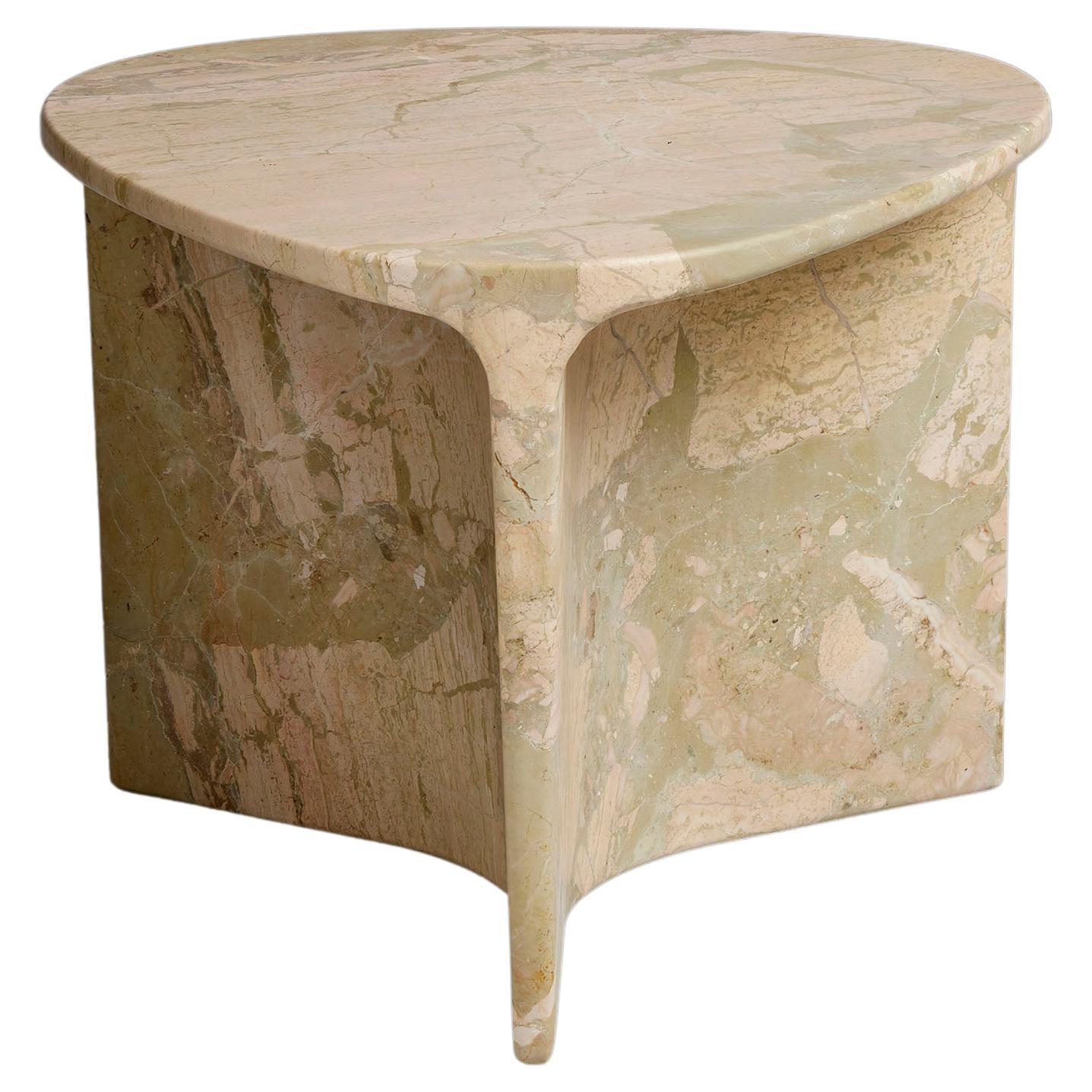 Carv Occasional Table in Ceppo Monet marble by Daniel Fintzi for Formar