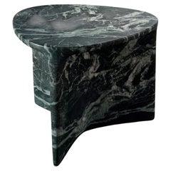 Carv Occasional Table in Green Emerald Marble by Daniel Fintzi for Formar