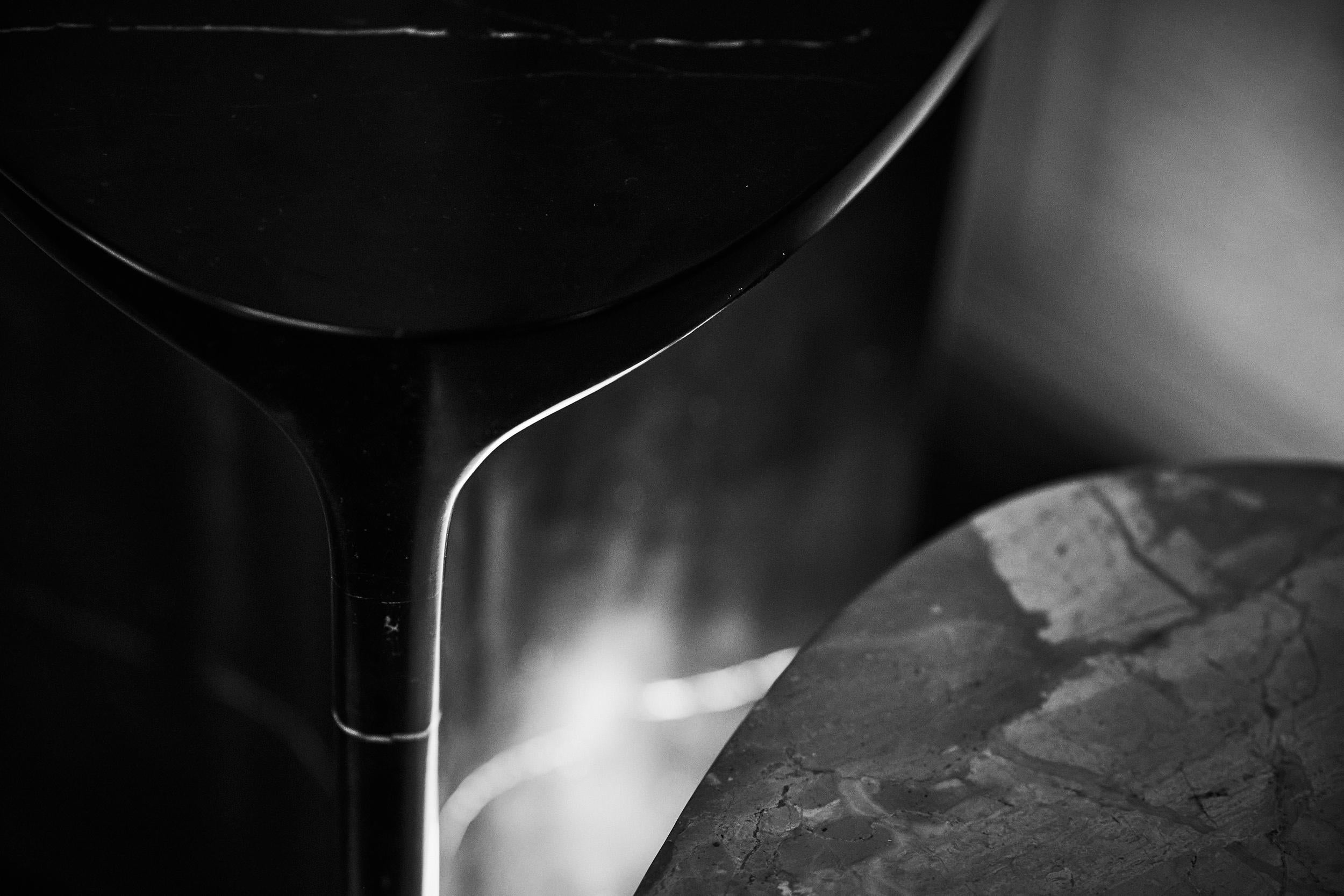 Carv Occasional Table in Nero Marquina Marble by Daniel Fintzi for Formar For Sale 5