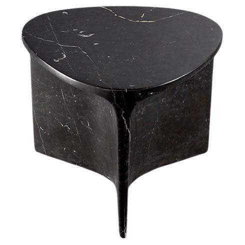 Carv Occasional Table in Nero Marquina Marble by Daniel Fintzi for Formar