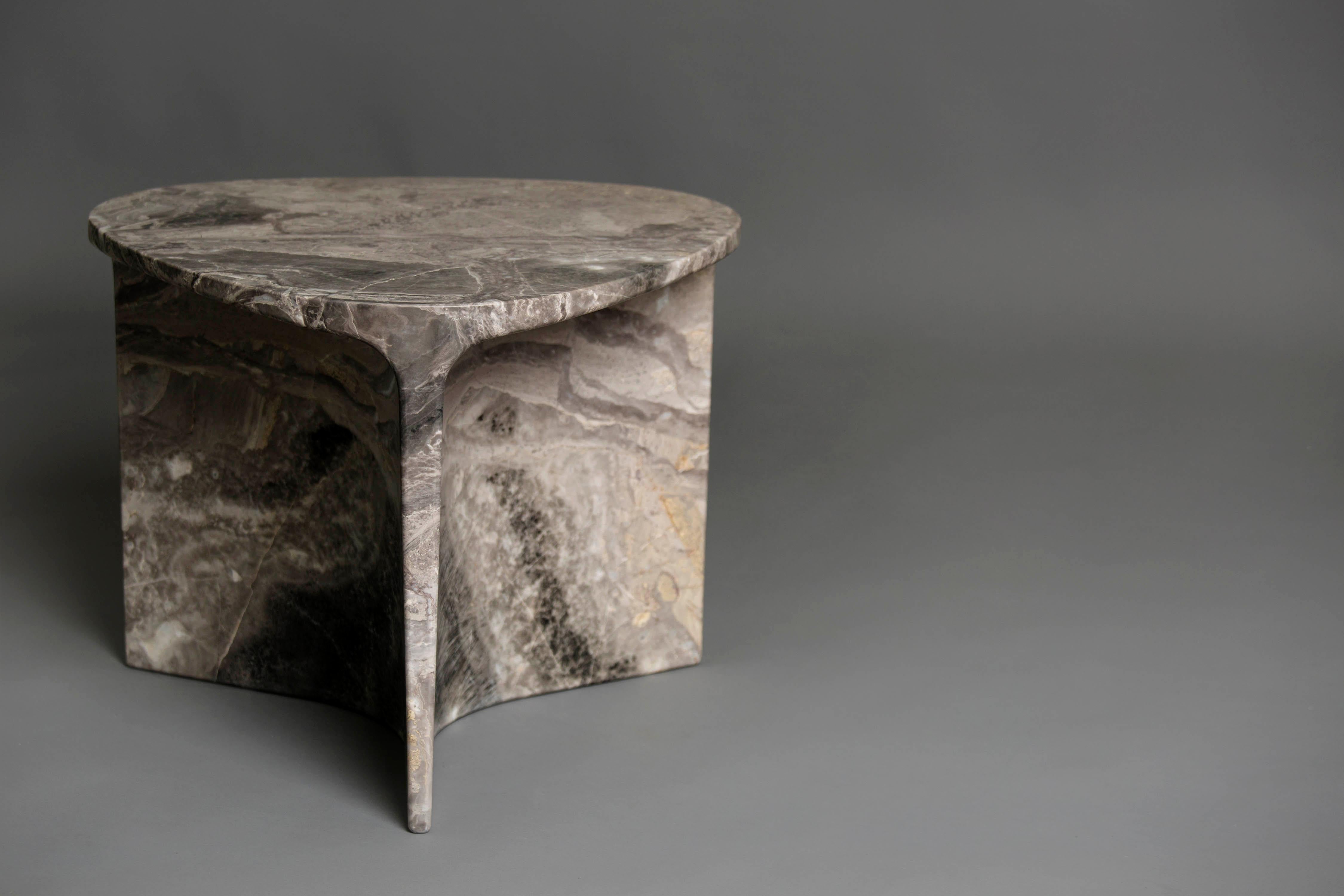 Modern Carv Occasional Table in Orobico Marble by Daniel Fintzi for Formar For Sale