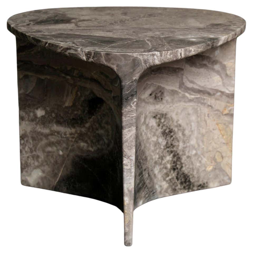 Sculptural Kipferl Occasional Table by Lara Bohinc in Verde Alpi Marble ...