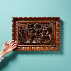 Carved 17th Century Decorative Renaissance Wall Panel