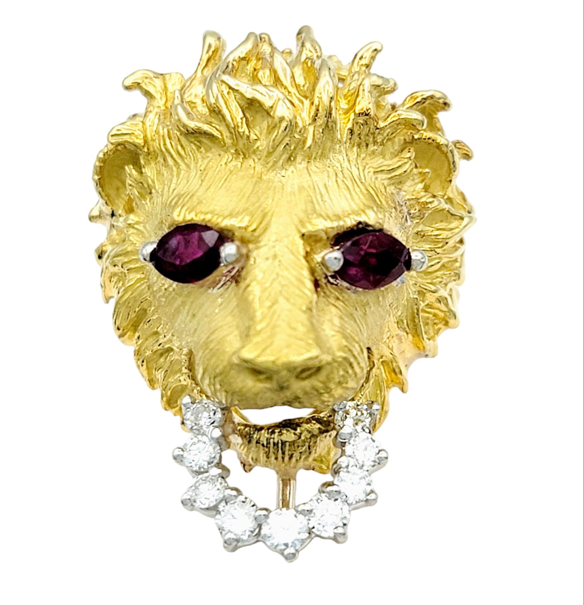 Ring size: 5.5

This striking carved lion head ring is a masterpiece of craftsmanship and elegance. This unique piece of jewelry combines nature with artistry and luxury to create a truly captivating accessory that will not go unnoticed.

Crafted